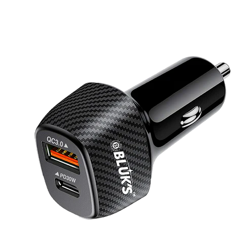 BLUKS BX-652 Dual Fast Car Charger 48W