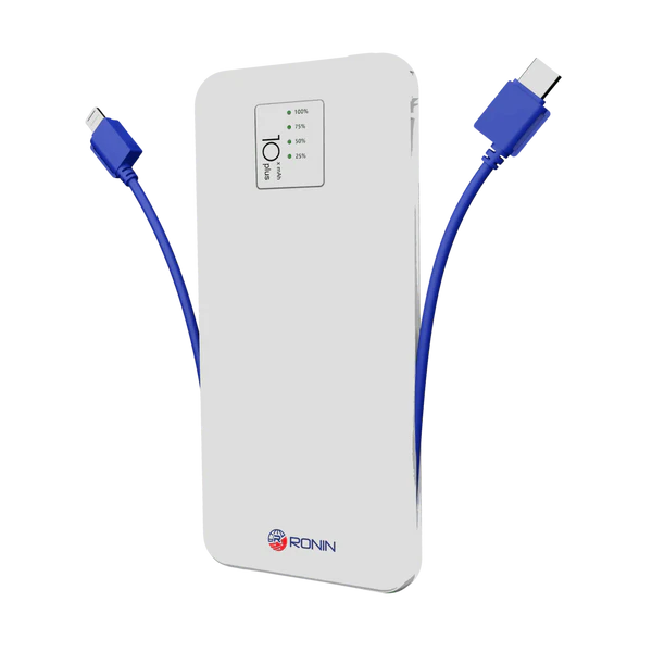 RONIN R-73 10,000mAh Power Bank | Fast Charging with Attached Cable