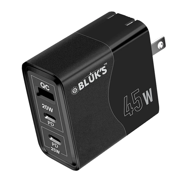 BLUKS BX-623 Super Fast Charger 45W | Quick USB-C Wall Adapter