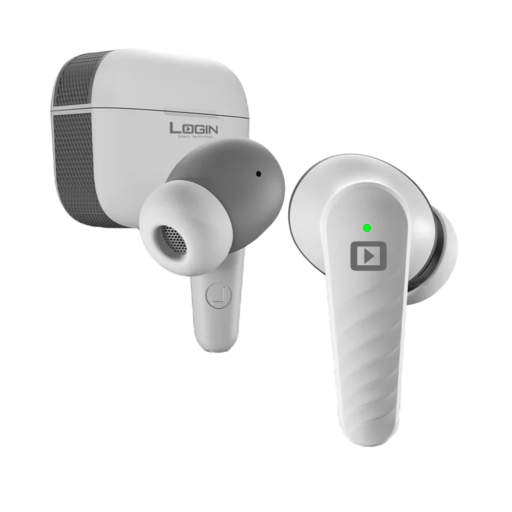 LOGIN LT-WB30 Earbuds | Wireless Bluetooth 5.3 Earphones with Deep Bass & Noise Cancellation