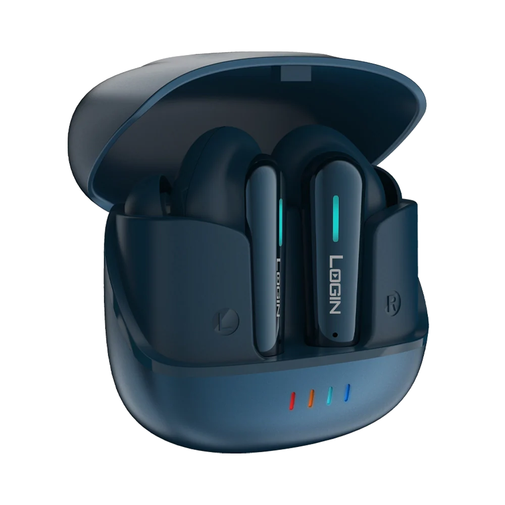 LOGIN L-206 Earbuds | Wireless Bluetooth 5.3 Earphones with Deep Bass & Noise Cancellation
