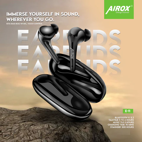 Airox E11 Wireless Earbuds – Bluetooth 5.3