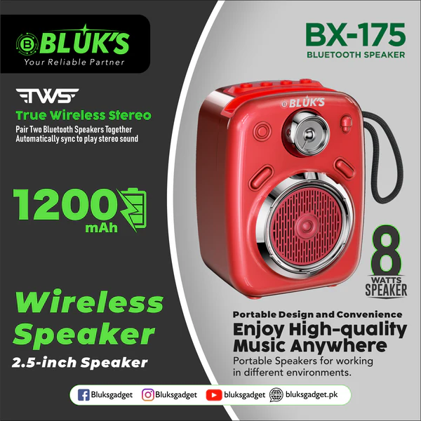 BLUKS BX-171 RockStar Bluetooth Speaker
