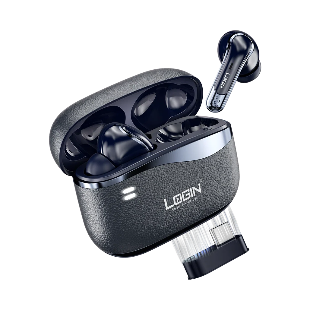 LOGIN L-212 Earbuds | Wireless Bluetooth 5.3 Earphones with Deep Bass & Noise Cancellation