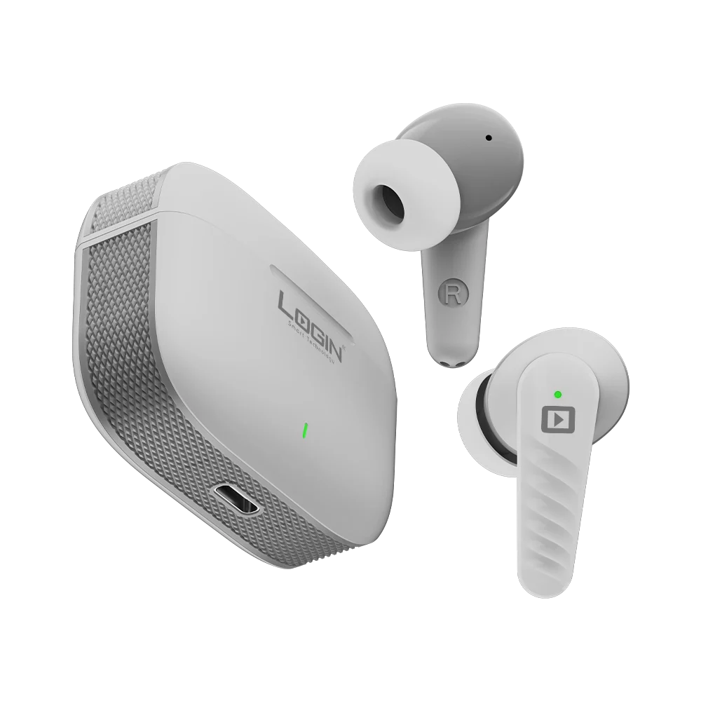 LOGIN LT-WB30 Earbuds | Wireless Bluetooth 5.3 Earphones with Deep Bass & Noise Cancellation