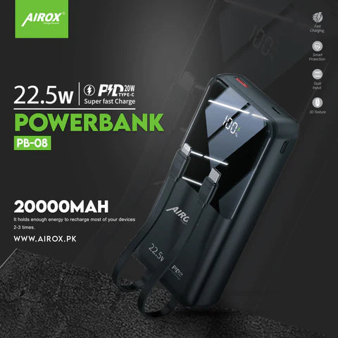 Airox PB-08 Portable Power Bank