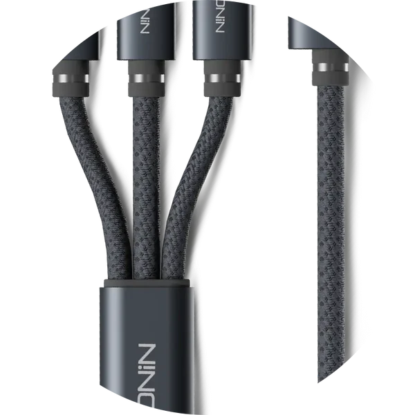 RONIN R-2015 SMASH 3-in-1 Cable | Fast Charging & Data Sync Cable