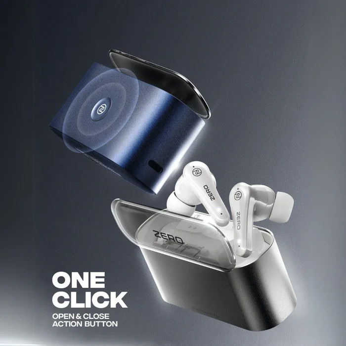 ZERO Robo Earbuds – True Wireless Bluetooth 5.3 Earbuds with ENC Noise Cancellation, Powerful Bass & Long Battery Life