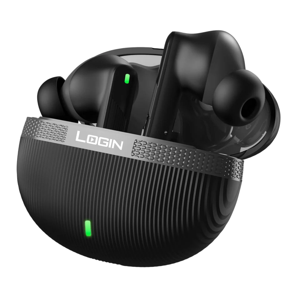 LOGIN L-209 Earbuds | Wireless Bluetooth 5.3 Earphones with Deep Bass & Noise Cancellation