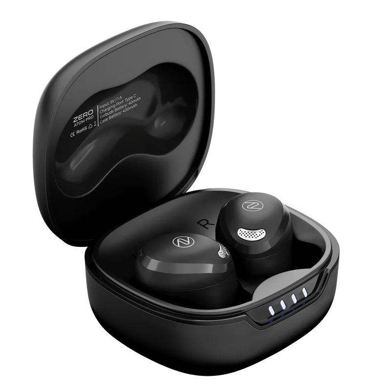 Zero Atom Pro Earbuds | Wireless Bluetooth 5.3 Earphones with Noise Cancellation & Long Battery