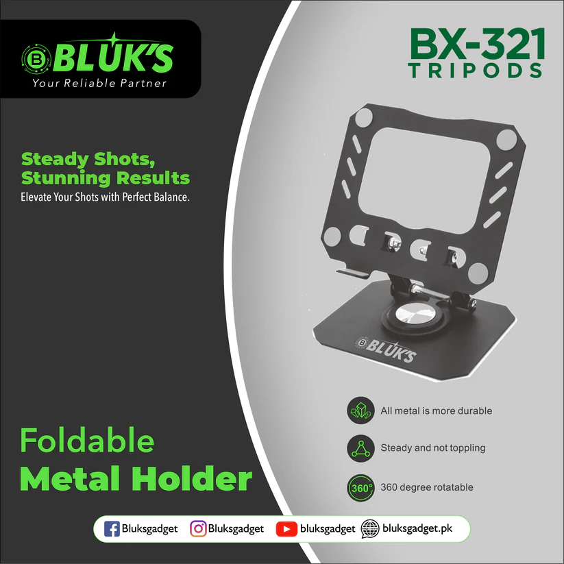 Bluks BX-321 Foldable Steel Body Holder
