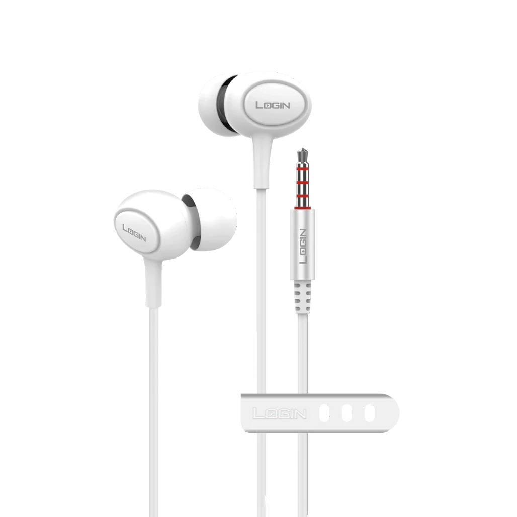 LOGIN L-310 Handsfree | 3.5mm Stereo Wired Earphones with Mic
