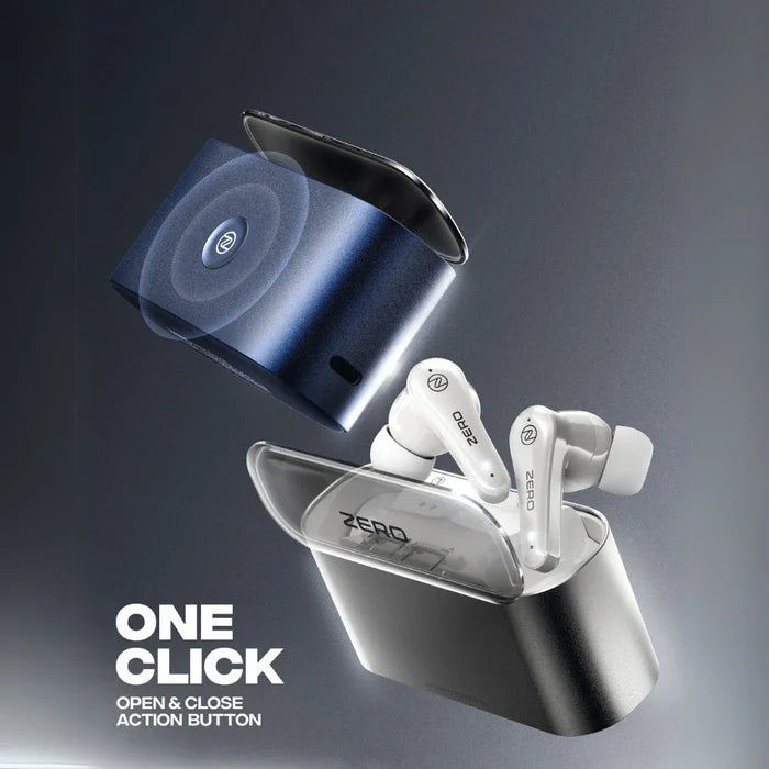 ZERO Robo Earbuds – True Wireless Bluetooth 5.3 Earbuds with ENC Noise Cancellation, Powerful Bass & Long Battery Life