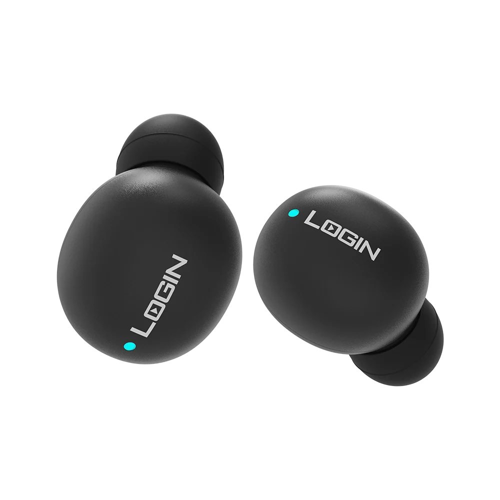 LOGIN L-201 AirDots | Wireless Bluetooth 5.3 Earbuds with Deep Bass & Noise Cancellation