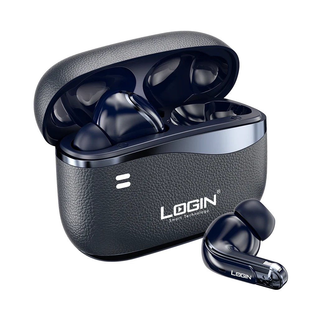 LOGIN L-212 Earbuds | Wireless Bluetooth 5.3 Earphones with Deep Bass & Noise Cancellation