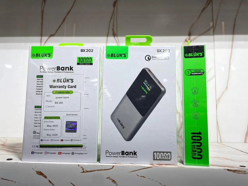 BX-202 Power Bank - 10,000mAh Battery