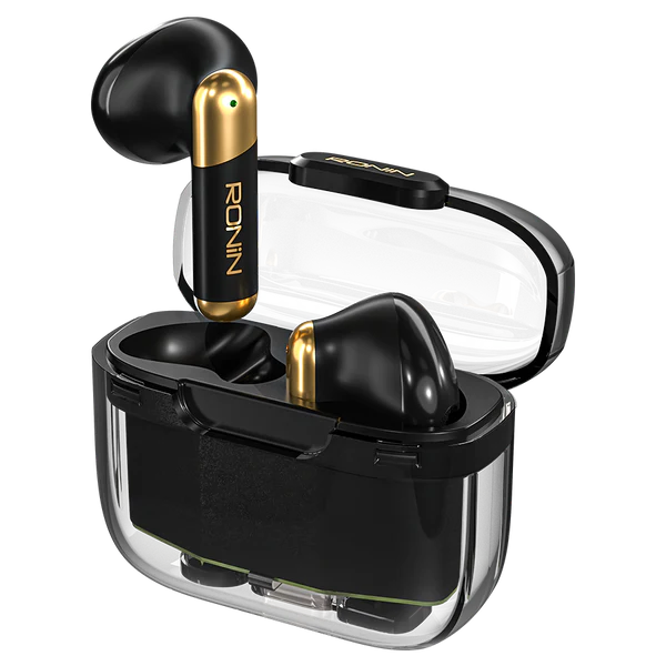 Ronin R-7070 Snap Earbuds – True Wireless Sound, Snap-Lock Case & All-Day Comfort