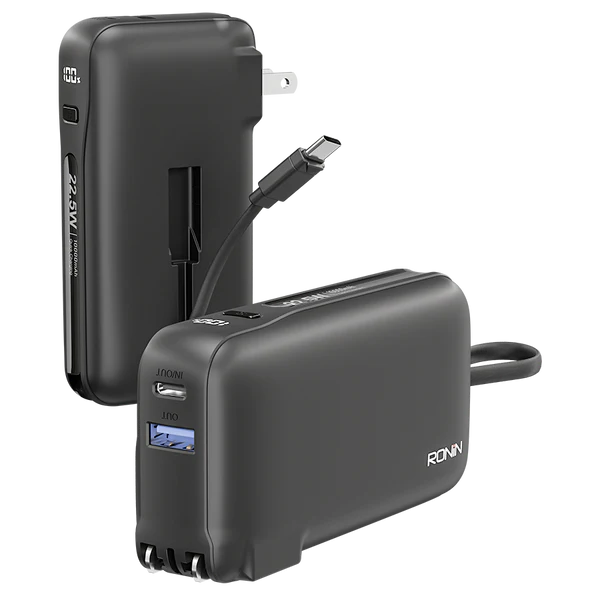 RONIN R-4050 ARCTIC 10,000mAh Power Bank | Fast Charging Portable Battery