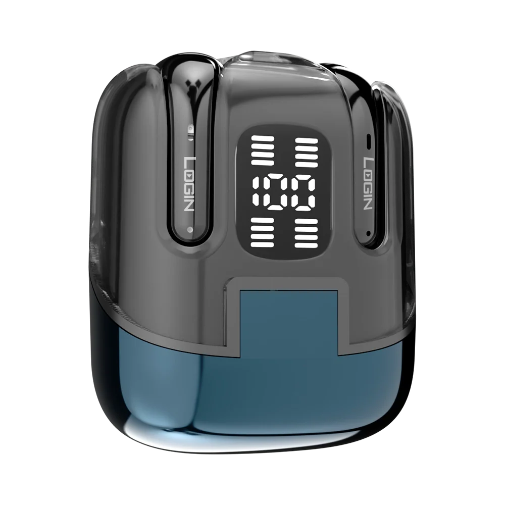 LOGIN L-215 Dual Earbuds | Wireless Bluetooth 5.3 Earphones with Deep Bass & Noise Cancellation