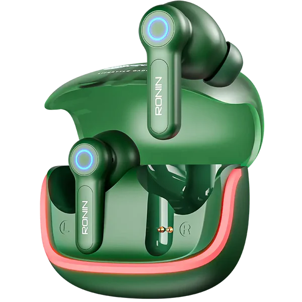 Ronin R-7015 Eclipse – True Wireless Bluetooth Earbuds, Deep Bass, Long Battery Life, IPX4 Waterproof