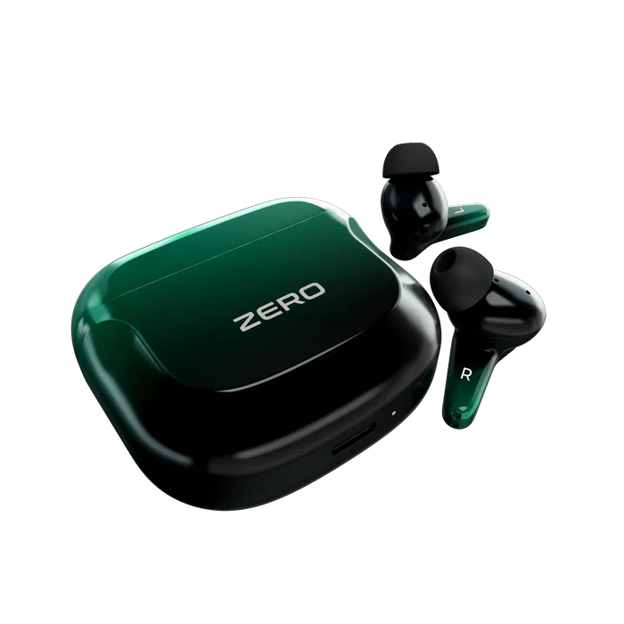 ZERO Quantum Earbuds – True Wireless Bluetooth 5.3 Earbuds with ENC Noise Cancellation, Deep Bass & Gaming Mode