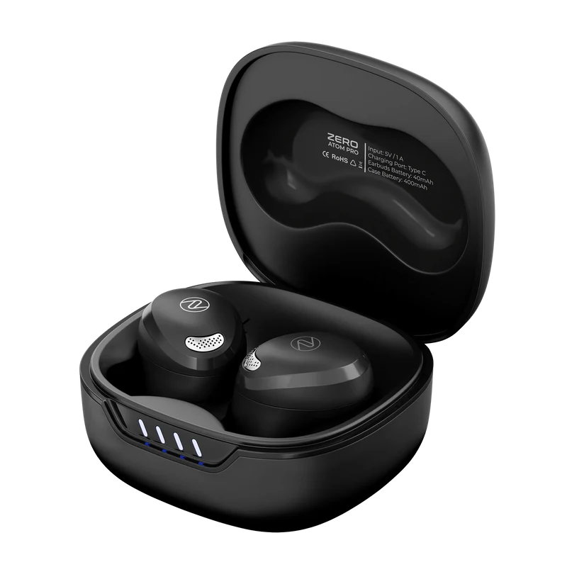 Zero Atom Pro Earbuds | Wireless Bluetooth 5.3 Earphones with Noise Cancellation & Long Battery