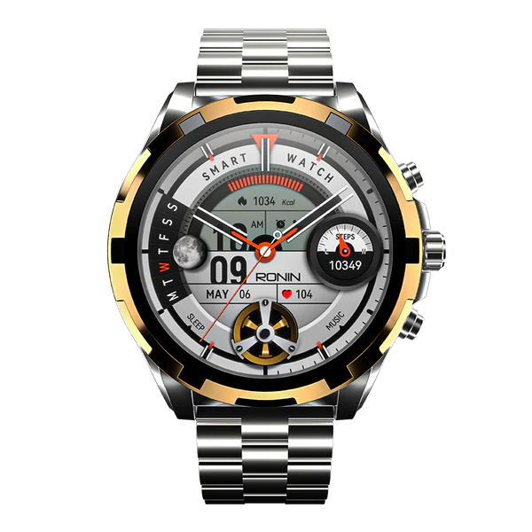 RONIN R-014 LUXE Smart Watch | Premium Design, Health Tracking & Smart Notifications