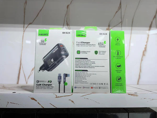 BLUKS BX-624 GaN Charger 65w - Type C