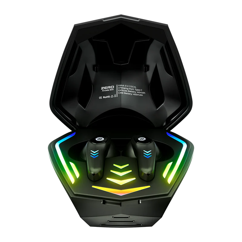 Zero Arcade 800 Earbuds | Wireless Gaming Earphones with Low Latency & Deep Bass