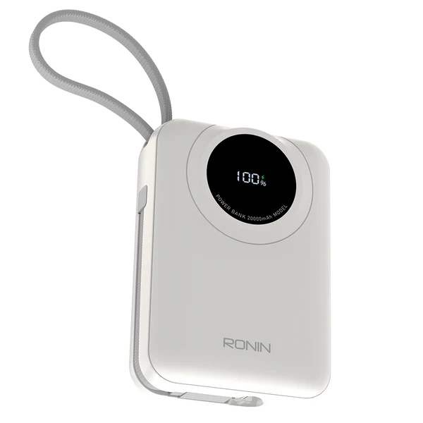 Ronin ION | 20,000mAh Powerbank Type-C Output 22.5W | iOS Cable Output 20W