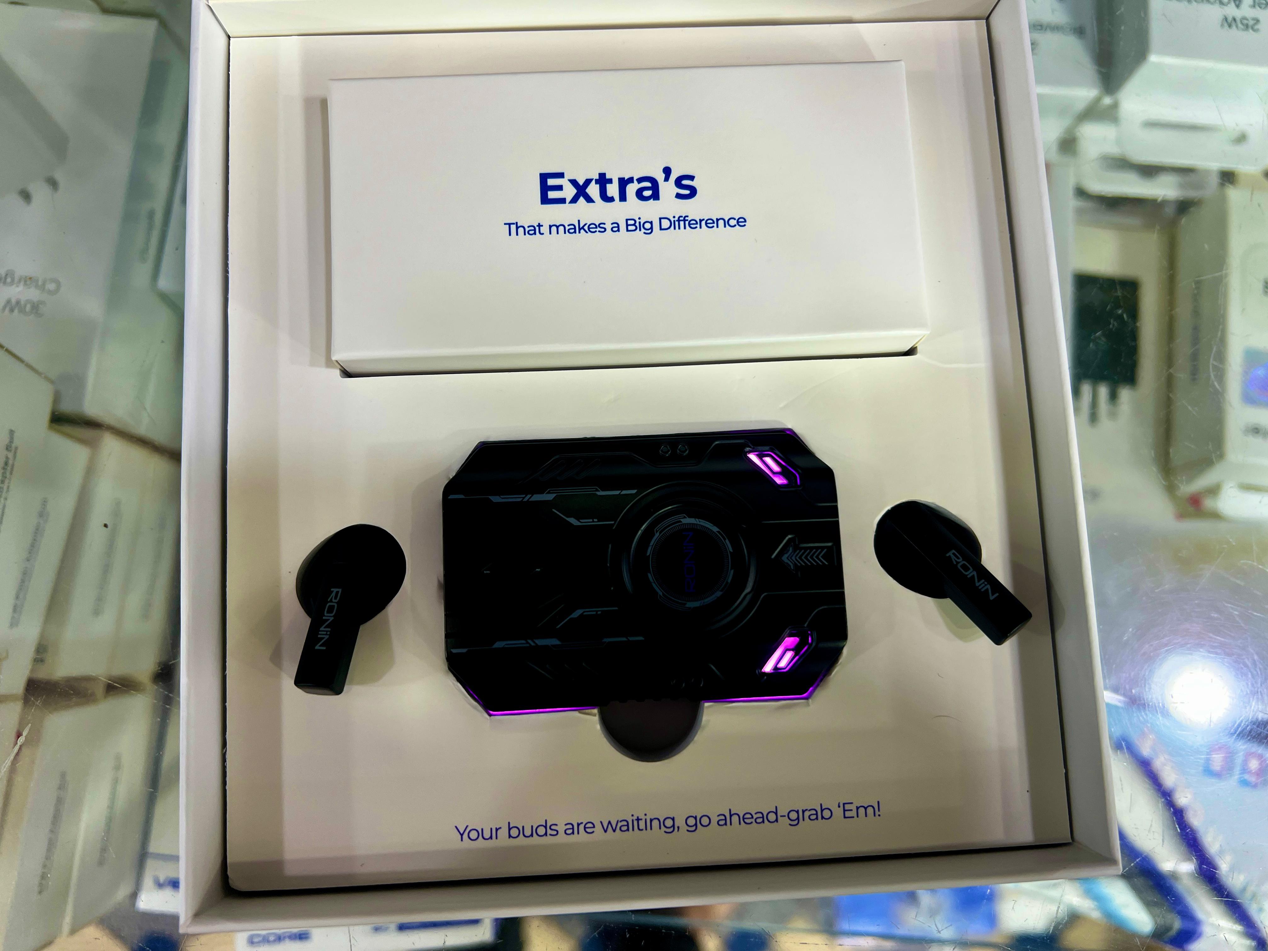 Ronin R-7035 Dominator – True Wireless Bluetooth Earbuds, Deep Bass, ENC Noise Cancellation, Long Battery Life