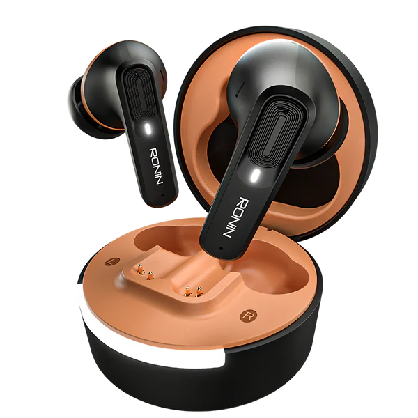 Ronin R-7100 Mellow – True Wireless Bluetooth Earbuds, Deep Bass, Noise Isolation, Long Battery Life