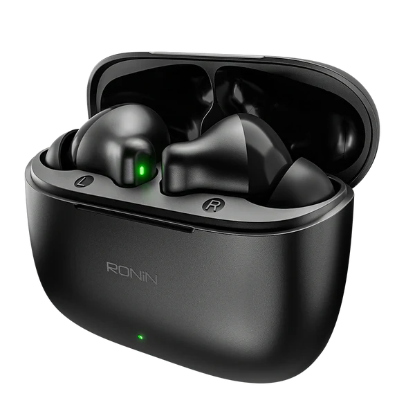 Ronin R-740 Vivid – True Wireless Bluetooth Earbuds, Deep Bass, ENC Noise Cancellation, Long Battery Life