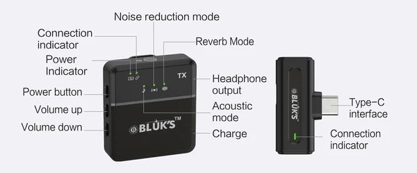 BX-7 Single Mic ANC with IPhone, Type C Connector